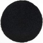 Schwarze Moderne Allergiker Runde Shaggy Teppiche 240 cm schmutzabweisend 