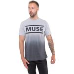 MUSE T Shirt Band Logo Nue offiziell Unisex Dip Dye Weiß L