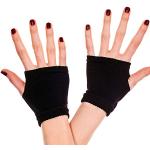 Music Legs Damen einfache einfarbige fingerlose Handschuhe, Schwarz, Einheitsgröße