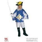 Blaue Widmann Musketier-Kostüme für Kinder Größe 158 