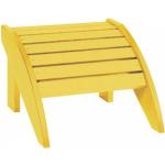 Gelbe Adirondack Chairs aus Polyrattan 