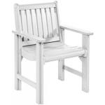 Weiße Adirondack Chairs aus Polyrattan 