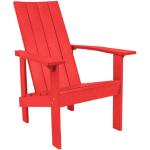 Rote Moderne Adirondack Chairs aus Polyrattan 