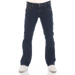 Blaue Bestickte Mustang Oregon Nachhaltige Jeans mit Stickerei mit Reißverschluss aus Baumwolle für Herren Weite 30 
