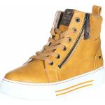 Gelbe Mustang Nachhaltige High Top Sneaker & Sneaker Boots aus Kunstleder für Damen Größe 39 