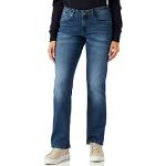 Blaue Mustang Sissy Nachhaltige Straight Leg Jeans aus Baumwollmischung für Damen Größe M Weite 27 