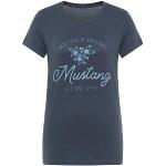Blaue Mustang Nachhaltige T-Shirts für Damen Größe S 