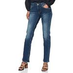 Dunkelblaue Mustang Sissy Nachhaltige Bootcut Jeans aus Baumwolle für Damen 