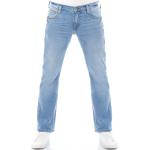 Reduzierte Hellblaue Mustang Oregon Nachhaltige Bootcut Jeans aus Baumwolle für Herren 