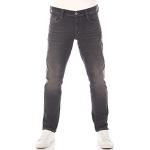 Reduzierte Schwarze Mustang Oregon Nachhaltige Stretch-Jeans mit Reißverschluss aus Baumwollmischung für Herren Weite 36 