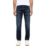 Blaue Mustang Oregon Nachhaltige Tapered Jeans aus Denim für Herren Weite 32 