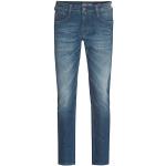 Reduzierte Blaue Mustang Oregon Nachhaltige Tapered Jeans aus Denim für Herren Weite 36 