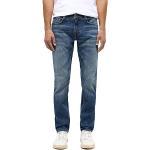 Reduzierte Blaue Mustang Oregon Nachhaltige Tapered Jeans aus Denim für Herren Weite 38 