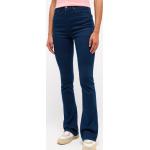 Blaue Unifarbene Mustang Nachhaltige Slim Fit Jeans aus Baumwollmischung für Damen Größe XS Weite 29, Länge 30 
