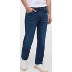 Blaue Unifarbene Mustang Nachhaltige Tapered Jeans aus Denim für Herren Weite 30, Länge 30 