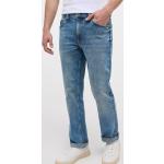Blaue Unifarbene Mustang Nachhaltige Straight Leg Jeans aus Denim für Herren Weite 30, Länge 30 