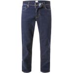 Reduzierte Blaue Straight Leg Jeans Raw aus Baumwolle für Herren Größe S Weite 32, Länge 32 