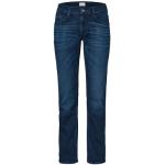 Dunkelblaue TCHIBO Bio Slim Fit Jeans mit Reißverschluss aus Denim für Herren Weite 33, Länge 34 