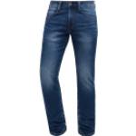 Blaue Unifarbene Mustang Nachhaltige Jeans mit Stickerei mit Nieten aus Denim für Herren Weite 32, Länge 32 