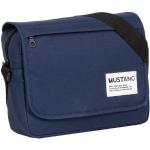 Marineblaue Mustang Nachhaltige Messenger Bags & Kuriertaschen mit Reißverschluss für Herren 