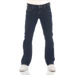 Schwarze Bootcut Jeans mit Reißverschluss aus Baumwolle für Herren Größe XXL Weite 38, Länge 30 