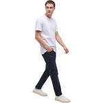 Dunkelblaue Mustang Oregon Nachhaltige Slim Fit Jeans mit Reißverschluss aus Baumwollmischung für Herren Weite 36 