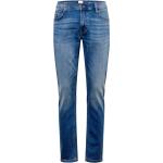 Blaue Sportliche Slim Fit Jeans mit Reißverschluss aus Denim für Herren Größe L Weite 36 