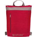Rote Mustang Nachhaltige Rucksäcke mit Reißverschluss mit Laptopfach 