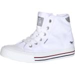 Weiße Mustang Nachhaltige High Top Sneaker & Sneaker Boots aus Stoff für Damen Größe 40 