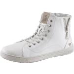 Reduzierte Weiße Mustang Nachhaltige High Top Sneaker & Sneaker Boots mit Schnürsenkel aus Textil Größe 45 