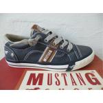 Blaue Mustang Nachhaltige Slip-on Sneaker aus Kunstleder für Kinder Größe 35 