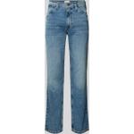 Mustang Straight Fit Jeans mit Label-Patch Modell 'TRAMPER' (32/34 Jeansblau)