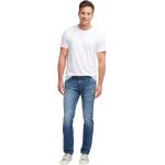 Blaue Mustang Oregon Nachhaltige Slim Fit Jeans mit Reißverschluss aus Baumwolle für Herren Größe XXL Weite 29 
