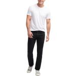 Schwarze Mustang Oregon Nachhaltige Slim Fit Jeans mit Reißverschluss aus Denim für Herren Größe XXL Weite 29 
