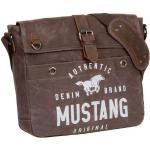 Braune Mustang Nachhaltige Canvas-Taschen aus Canvas für Damen 