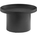 Schwarze Musterring Runde Runde Couchtische furniert aus Eiche mit Stauraum Breite 0-50cm, Höhe 0-50cm, Tiefe 0-50cm 