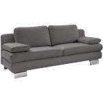 Graue Musterring Zweisitzer-Sofas aus Leder Breite 150-200cm, Höhe 150-200cm, Tiefe 50-100cm 2 Personen 