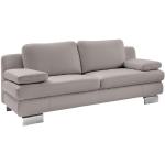 Hellgraue Musterring Zweisitzer-Sofas aus Leder Breite 150-200cm, Höhe 150-200cm, Tiefe 50-100cm 2 Personen 