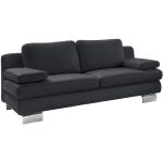 Schwarze Musterring Zweisitzer-Sofas aus Leder Breite 150-200cm, Höhe 150-200cm, Tiefe 50-100cm 2 Personen 