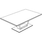 Silberne Moderne Musterring Quadratische Heiztische geölt mit Schublade Breite 100-150cm, Höhe 0-50cm, Tiefe 50-100cm 