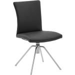 Schwarze Moderne Musterring Esszimmerstühle & Küchenstühle aus Leder Breite 50-100cm, Höhe 50-100cm, Tiefe 50-100cm 