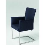 Anthrazitfarbene Moderne Musterring Freischwinger Stühle aus Metall 