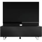 Schwarze Musterring TV-Lowboards & Fernsehtische aus Glas Breite 100-150cm, Höhe 100-150cm, Tiefe 0-50cm 