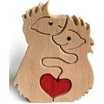 Tierfiguren mit Ornament-Motiv aus Holz zum Muttertag 
