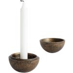 Silberne Antike Muubs Kerzenständer & Kerzenhalter aus Messing 
