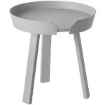 Hellgraue Muuto Around Runde Design Tische aus Holz Breite 0-50cm, Höhe 0-50cm, Tiefe 0-50cm 