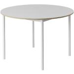 Beige Skandinavische Muuto Base Runde Design Tische aus Metall Breite 100-150cm, Höhe 100-150cm, Tiefe 50-100cm 
