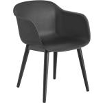 Reduzierte Schwarze Skandinavische Muuto Fiber Designer Stühle aus Recyclingholz Höhe 50-100cm, Tiefe 50-100cm 