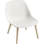 Weiße Moderne Muuto Fiber Loungestühle aus Eiche gepolstert Breite 50-100cm, Höhe 50-100cm, Tiefe 50-100cm 