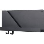 muuto Folded Shelf Regal, Farbe: schwarz, Größe: klein